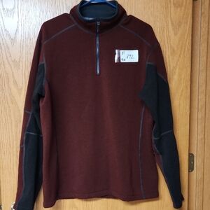 Kuhl Red and Black Quarter-Zip Pullover mens Xl runs alittle smaller number 872